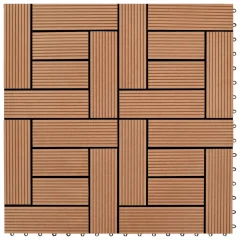 vidaXL Talne plošče 22 kosov 30x30 cm 2 m² WPC rjave