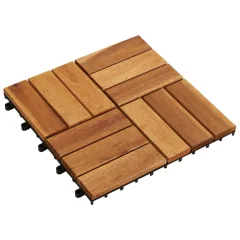10 kosov talnih plošč iz akacije 30 x 30 cm