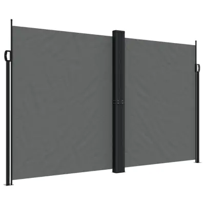 vidaXL Zložljiva stranska tenda antracitna 200x1000 cm