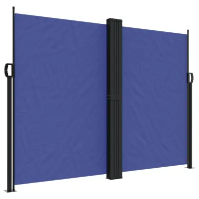 vidaXL Zložljiva stranska tenda modra 180x600 cm