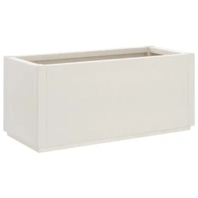 vidaXL Vrtno cvetlično korito belo 80x36x35 cm PP