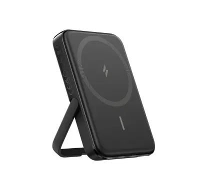 ANKER 322 MagGo 5000mAh magnetni brezžični powerbank s stojalom, črn