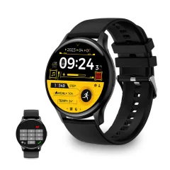 KSIX, smartwatch Core, AMOLED 1.43” zaslon, 5 dana aut., Zdravlje i sport, crni