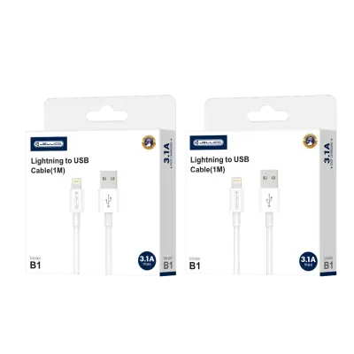 Jellico podatkovni polnilni kabel B1 Lightning 1m 3,1A - bel