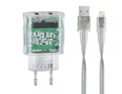 RivaCase HIŠNI POLNILEC VA4125 TD2 3,4A + podatkovno polnilni kabel Apple iPhone Lightning
