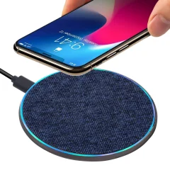 RIVACASE brezžična polnilna postaja, brezžični polnilec VA4915 BL3 QC Fast Charge 10W - Samsung Galaxy S23 / iPhone 14 - moder