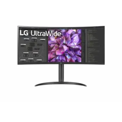 Monitor LG 86,4 cm (34,0") 34WQ75C-B 3440x1440 Curved IPS 5ms 2x HDMI DisplayPort USB-C 90W USB Pivot  sRGB99%
