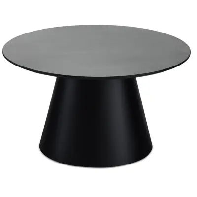 Okrogla mizica za kavo Tango ø80x40 temno siva