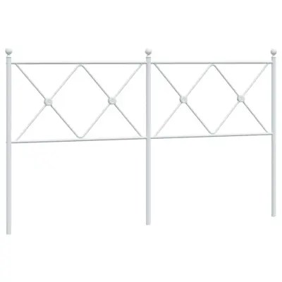 vidaXL Kovinsko vzglavje belo 160 cm