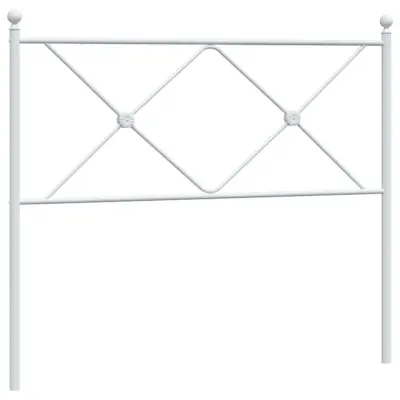 vidaXL Kovinsko vzglavje belo 100 cm