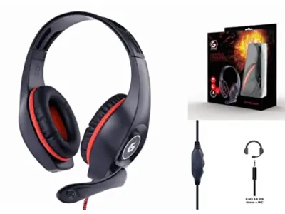 Slušalke Game Gembird Control Red-Negro Volume