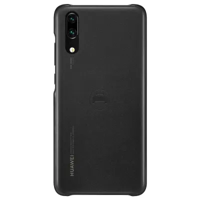 Trda torbica mehka na dotik in prosojen obris, originalna torbica za avto Huawei - crna str. Huawei P20