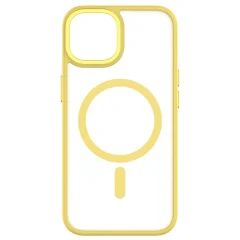 QDOS, Ovitek za iPhone 14 Hybrid Soft with Snap MagSafe, združljiv, Rumena