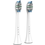 Aeno Replacement toothbrush heads, White, Dupont bristles, 2pcs in set (for ADB0003/ADB0005 and ADB0004/ADB0006)