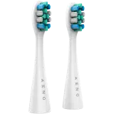 AENO Replacement toothbrush heads, White, Dupont bristles, 2pcs in set (for ADB0007/ADB0008)