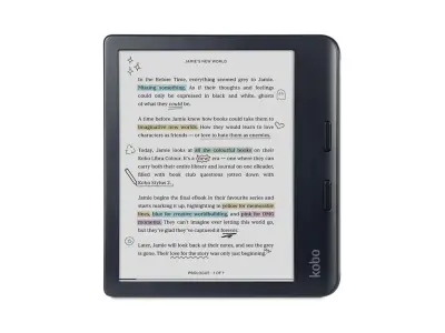 E-bralnik Kobo Libra Colour, 7'' Touch, 32GB, WiFi, črn