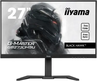 Monitor Iiyama 68,6 cm (27,0'') GB2730HSU-B5 1920x1080 Gaming 75Hz TN 1ms VGA HDMI DisplayPort 2xUSB2.0 Pivot Zvočniki  sRGB99% FreeSync BlackHawk