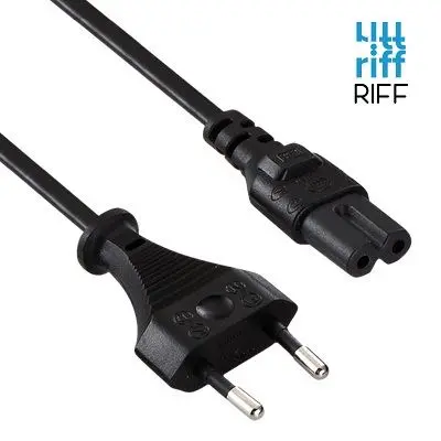Napajalni kabel Riff iz vtiča EU v vtič C7 1m
