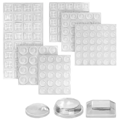 Prozorne silikonske samolepilne blazinice za pohištvo VILSTO, dušenje hrupa za vrata, omare, predale, stenske zaščite za kljuke, lepljive blazinice, g