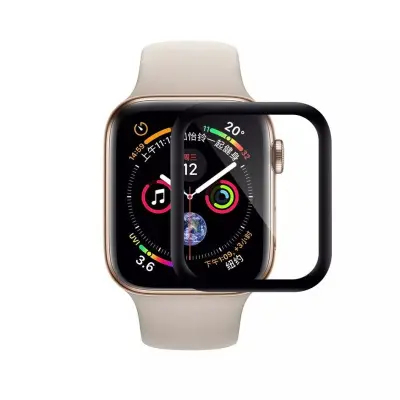 Riff Hot Bending 3D Curved Tempered glass za Apple Watch 2 / 4 / 5 / 6 SE z zaslonom 40 mm črna