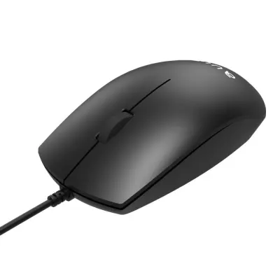 Aula AM100 ergonomska udobna miška za osebni računalnik / prenosnik s 3 gumbi / 1200 dpi / USB kabel / črna