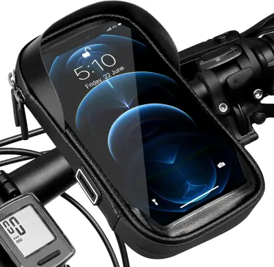 Kolesarska torba za krmilo, nepremočljiva torba za mobilni telefon, motorno držalo za mobilni telefon