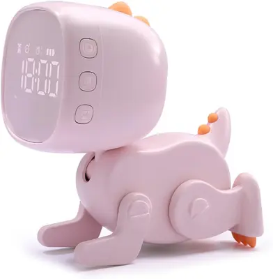 Digitalna budilka z dinozavri, spalnica, risanka, nočna ura