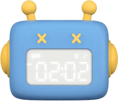 Inteligentna robotska budilka z digitalnim zaslonom, študentska ura, okrasna ura