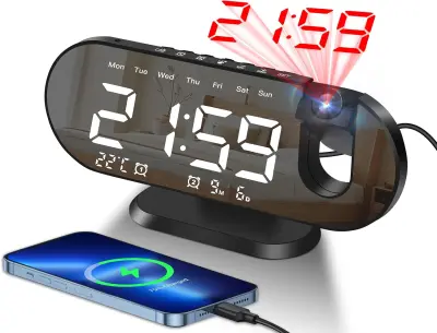 Vrteča se projekcijska budilka