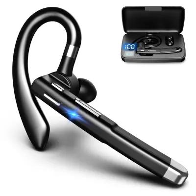 Bluetooth slušalke za mobilni telefon, brezžične slušalke Bluetooth V5.1, slušalke z mikrofonom za odpravljanje šumov Cvc 8.0 za vožnjo/posel/pisarno,