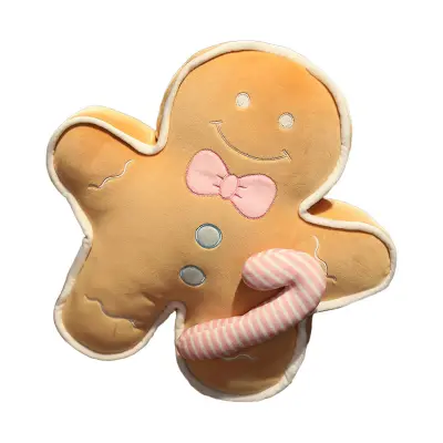 Plišasta blazina Gingerbread Man, 17-palčna visoka božična risanka plišasta igrača darilo