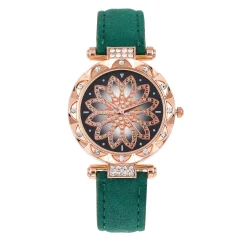 Ženska ura, darilo, modna kvarčna ura, zelena