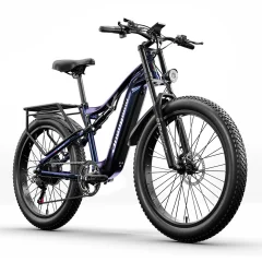 Shengmilo Adult Electric Bikes MX03, moško gorsko kolo BAFANG 1000W motor, 48V17,5AH baterija Samsung, Fat Tire, E-kolo, modra