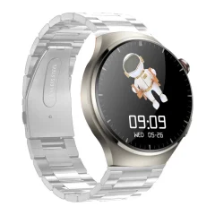 Pametna ura S20 Max 1,62 palca - Bluetooth klici, kompas, NFC, AI glasovne funkcije, brezžično polnjenje, šport in spremljanje telesne pripravljenosti za moške Silver