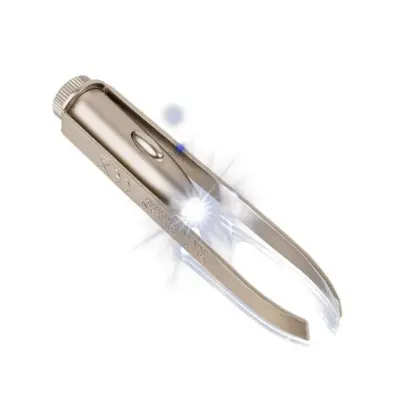 Pinceta iz nerjavečega jekla z LED svetilko