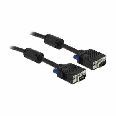 Delock VGA priključni kabel VGA 15-polni vtič\, VGA 15-polni vtič 1.00 m  82556 s feritnim jedrom VGA kabel