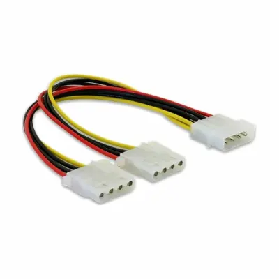 DeLOCK Y-Cable Power> 2x 4pin Molex 0\,11 m Delock tok priključni kabel  0.11 m