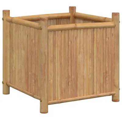 vidaXL Cvetlično korito 50x50x50 cm bambus