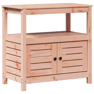 vidaXL Miza za sajenje s policami 82,5x45x81 cm trden les douglas