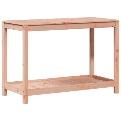 vidaXL Miza za sajenje s polico 108x50x75 cm trden les douglas