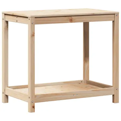 vidaXL Miza za sajenje s polico 82,5x50x75 cm trdna borovina