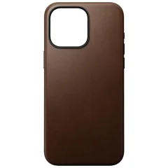 Nomad, Moderna usnjena torbica za iPhone 15 Pro Max, Temno rjava