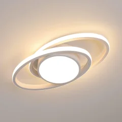 Moderna LED stropna svetilka 39W 4385LM Premer 39cm Topla svetloba 3000K za spalnico, kuhinjo, hodnik