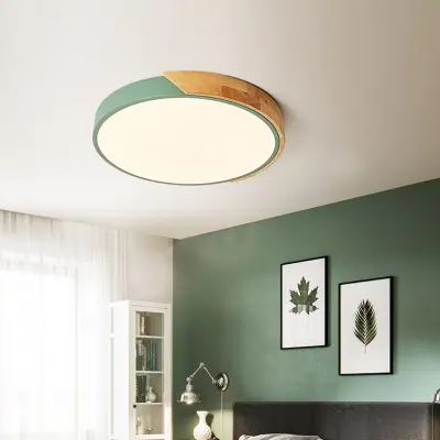 Skandinavska luč za spalnico Luksuzna luč za domačo pisarno Kreativna razsvetljava Preprosta moderna stropna luč (bela 6000K)