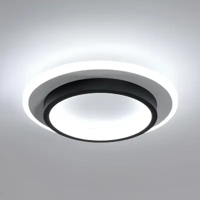 Okrogla LED stropna svetilka, moderna akrilna LED stropna svetilka 21W 2365LM, premer stropne svetilke 23cm hladno bela 6500K, za dnevno sobo, spalnic
