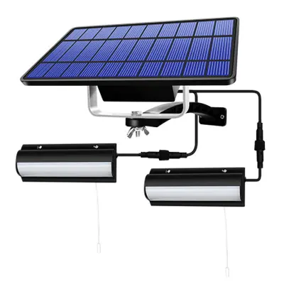 Zunanja sončna svetilka s senzorjem gibanja, vodotesna solarna stenska svetilka IP65 z daljinskim upravljalnikom