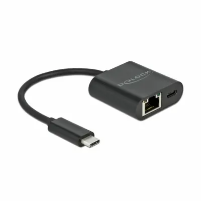 Delock pretvornik USB 3.2 TipC-Mrežni Giga+TipC  66644