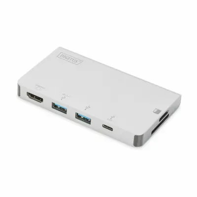 Digitus priklopna postaja USB 3.1 TipC 6-port 4K potovalna DA-70867
