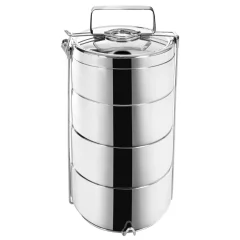 Termo 4×900 ml inox lunch box posoda za hrano z ročajem