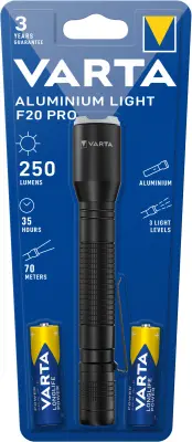 VARTA svetilka Aluminium Light F20 2 AA